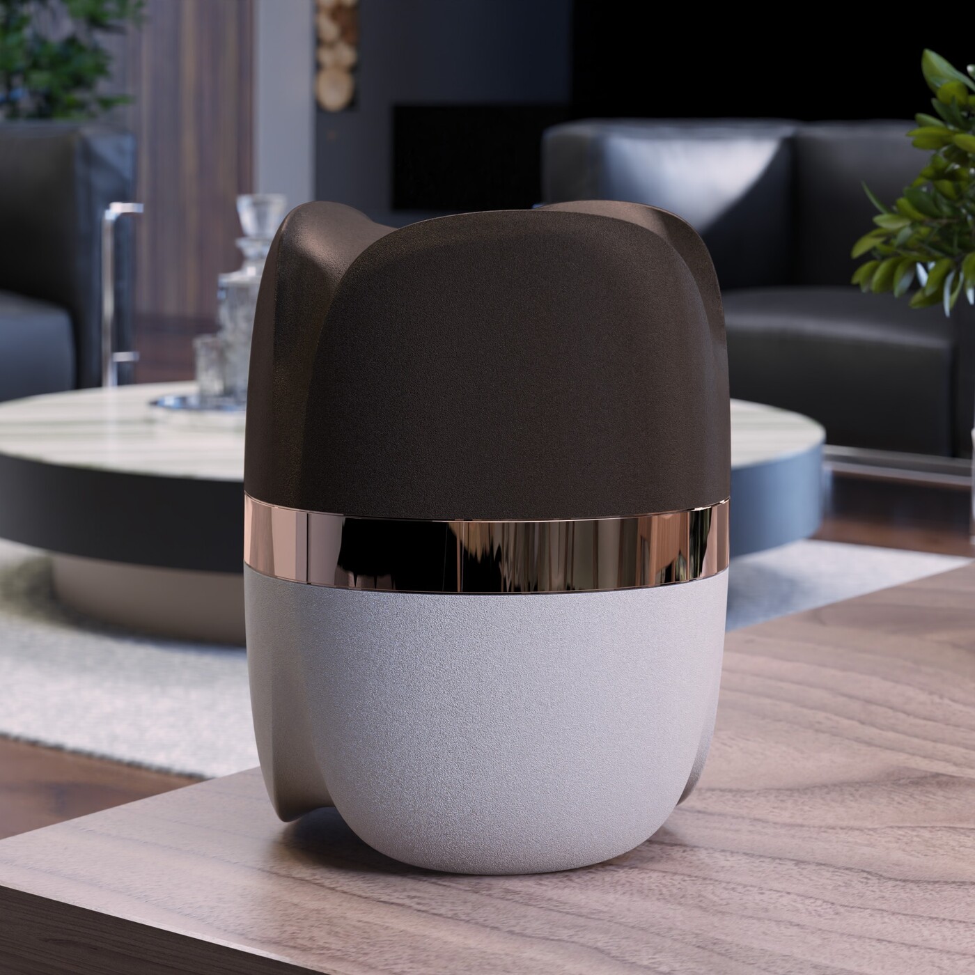 FLOREA METAL - BASE BIANCO - TESTA MARRONE - ANELLO ROSE
