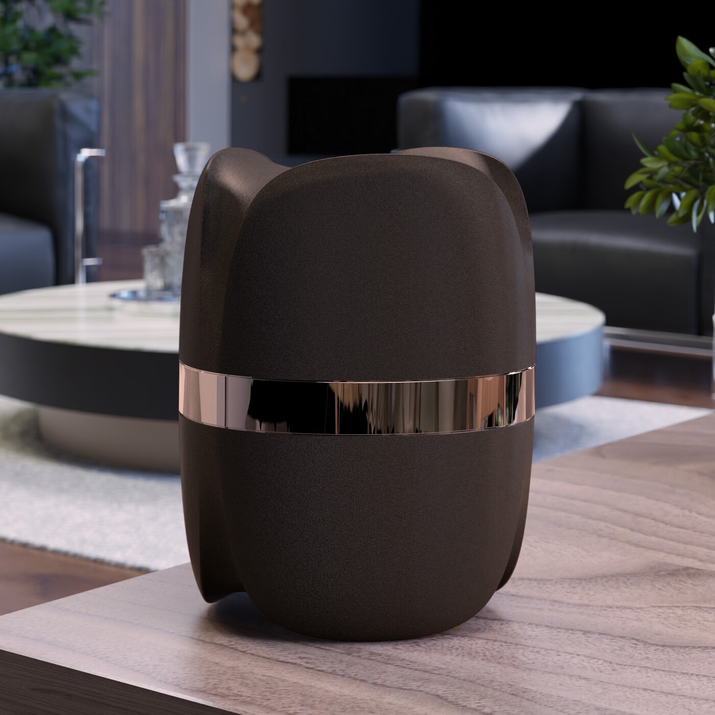 FLOREA METAL - BASE MARRONE - TESTA MARRONE - ANELLO ROSE